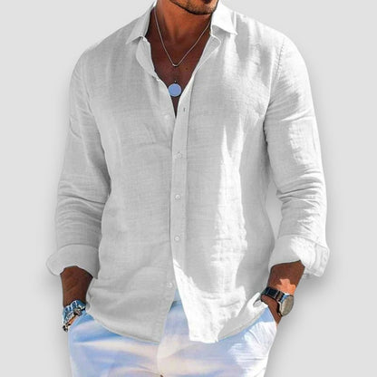 FEDERICO – Camicia Uomo Manica Lunga in Tessuto Leggero