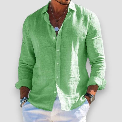 FEDERICO – Camicia Uomo Manica Lunga in Tessuto Leggero