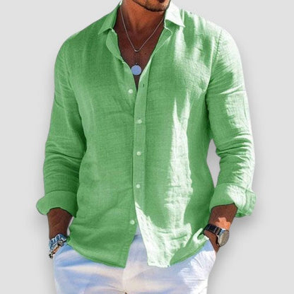 FEDERICO – Camicia Uomo Manica Lunga in Tessuto Leggero