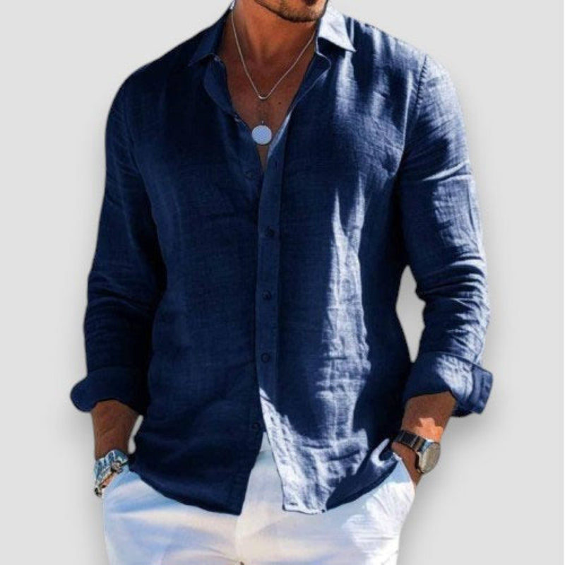 FEDERICO – Camicia Uomo Manica Lunga in Tessuto Leggero