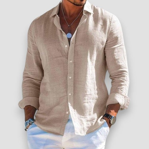 FEDERICO – Camicia Uomo Manica Lunga in Tessuto Leggero