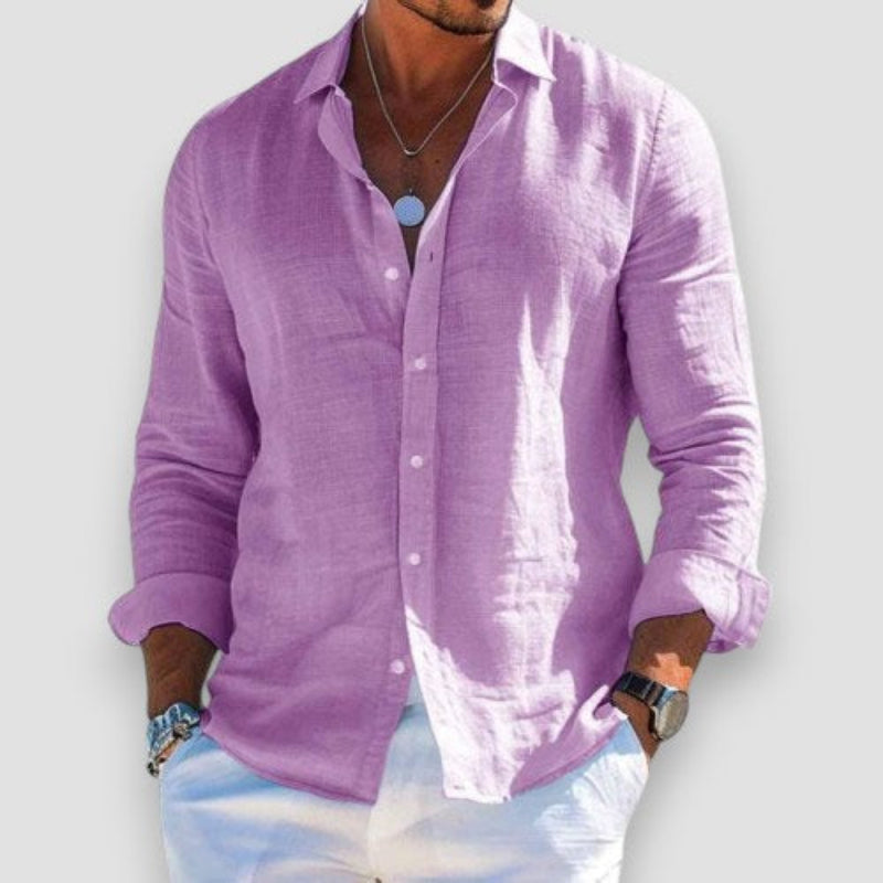 FEDERICO – Camicia Uomo Manica Lunga in Tessuto Leggero