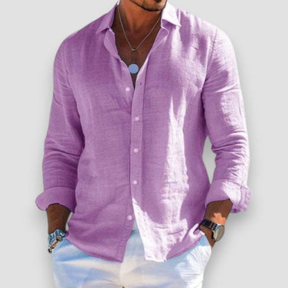 FEDERICO – Camicia Uomo Manica Lunga in Tessuto Leggero