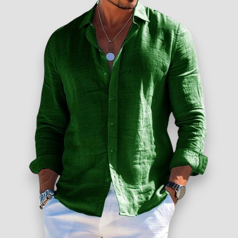 FEDERICO – Camicia Uomo Manica Lunga in Tessuto Leggero