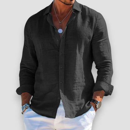 FEDERICO – Camicia Uomo Manica Lunga in Tessuto Leggero